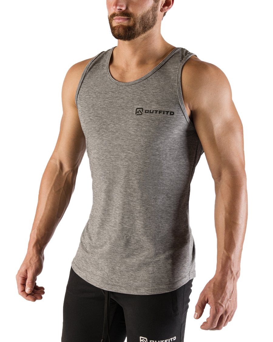 PEAK TANK HEATHER GRAY